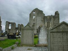 Irish castle picture: Balfour bawn graveyard
